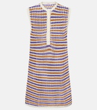 Eres Inedite open-knit cotton-blend minidress