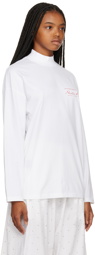 Martine Rose White Printed Long Sleeve T-Shirt
