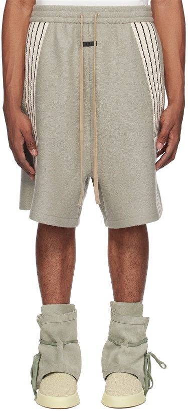 Photo: Fear of God Gray Relaxed-Fit Shorts