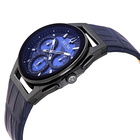 Bulova Curv Transparent Blue Dial Chronograph Quartz Mens Watch 98A232