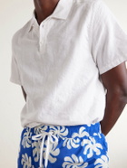 Onia - Cotton and Linen-Blend Polo Shirt - White