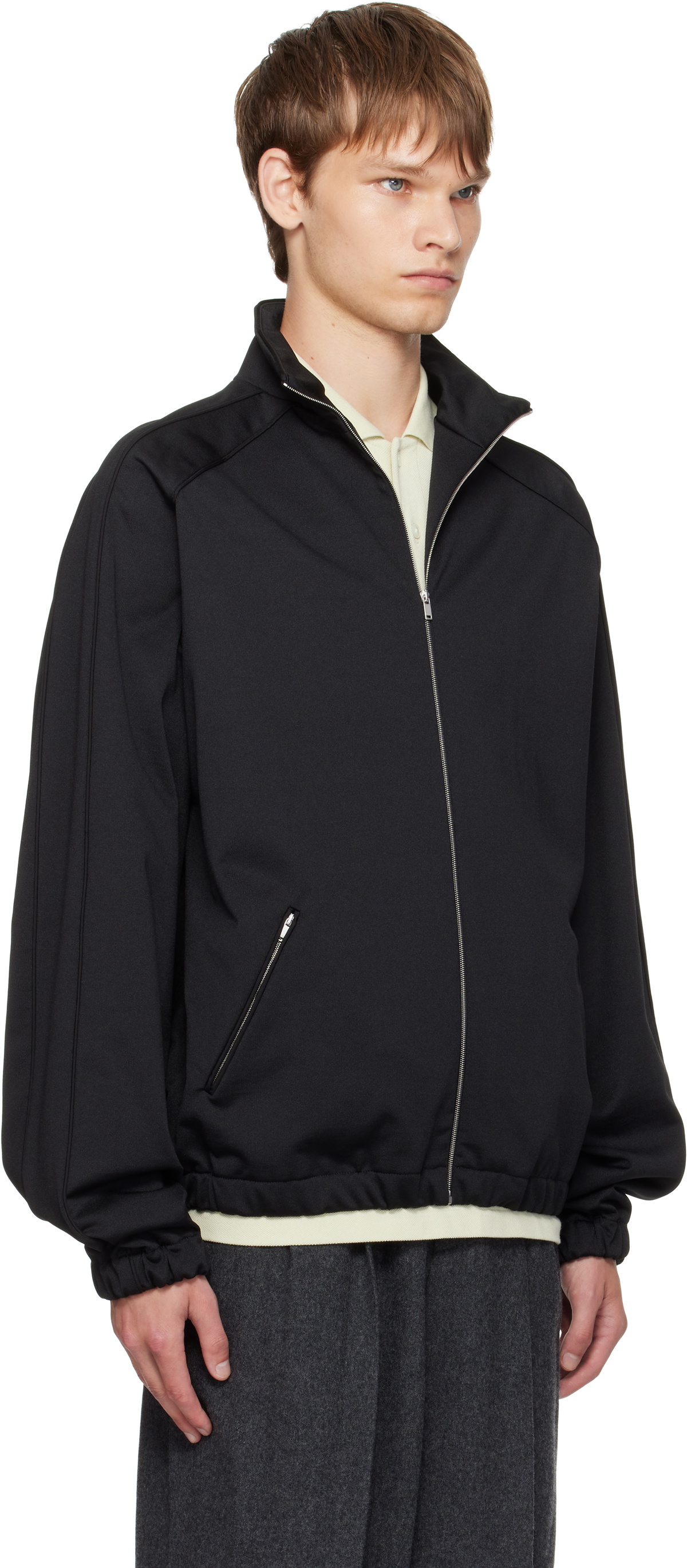 Jil Sander Black Zip Up Sweatshirt