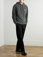 LOEWE - Logo-Embroidered Wool Hoodie - Gray