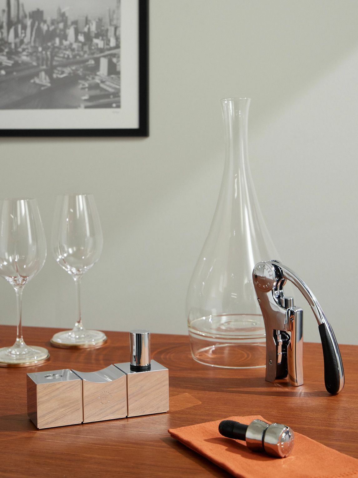 L'Atelier Du Vin - Bouchons Millésimés Set of Two Engraved Silver-Tone Wine Stoppers