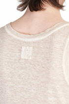 120% Lino Tank Top In Beige Linen