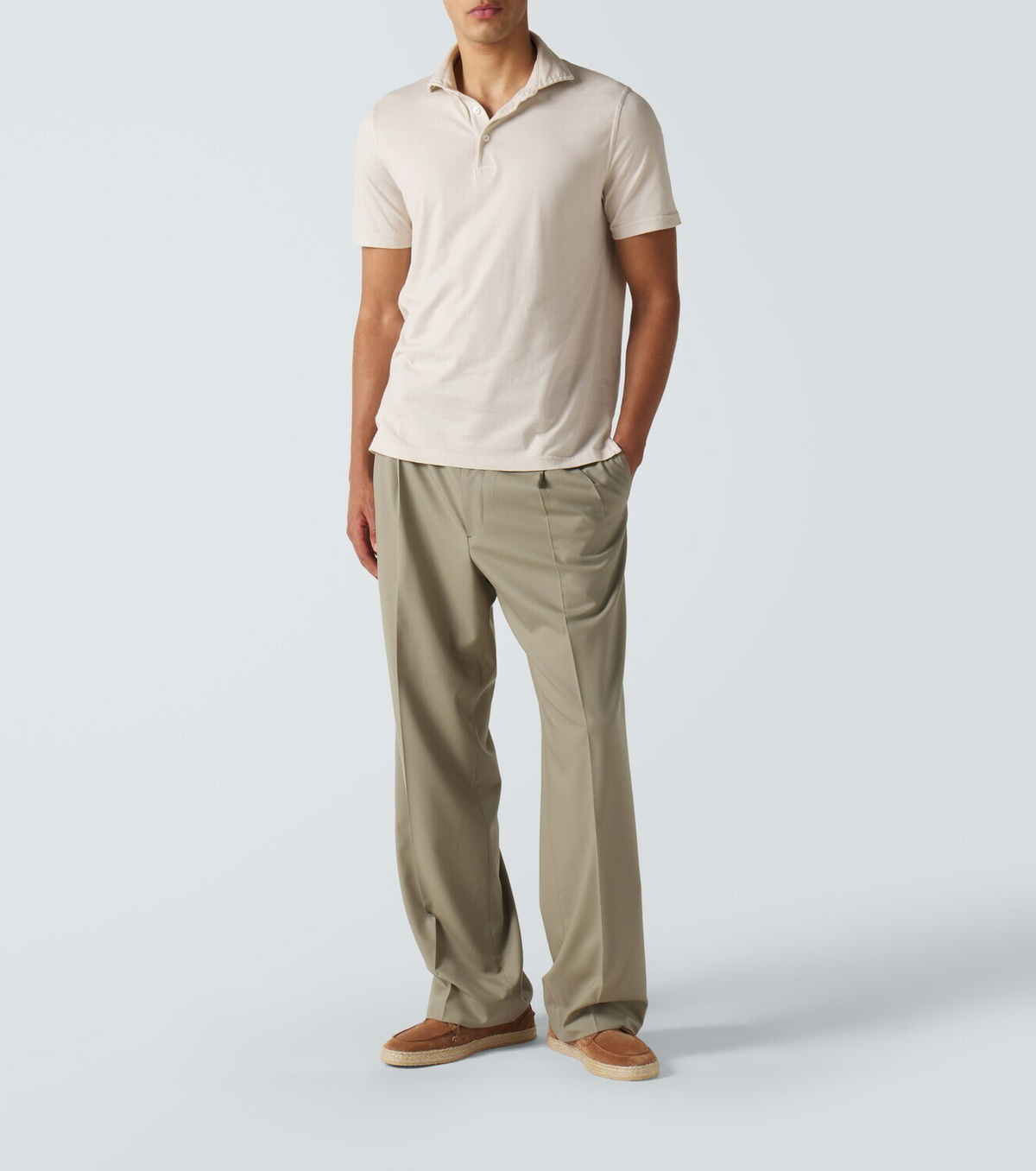 Fedeli Cotton jersey polo shirt
