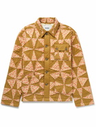 BODE - Kaleidoscope Quilted Padded Printed Cotton Jacket - Brown