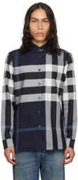 Burberry Blue Check Shirt