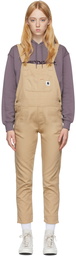 Carhartt Work In Progress Brown Cotton Overalls