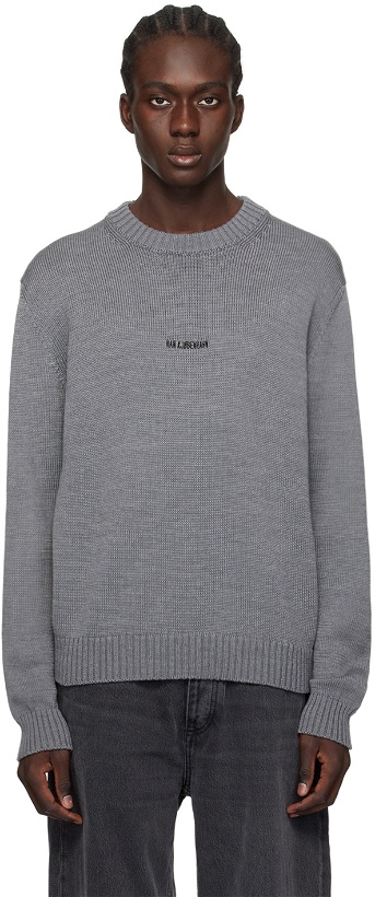 Photo: Han Kjobenhavn Gray Embroidered Sweater