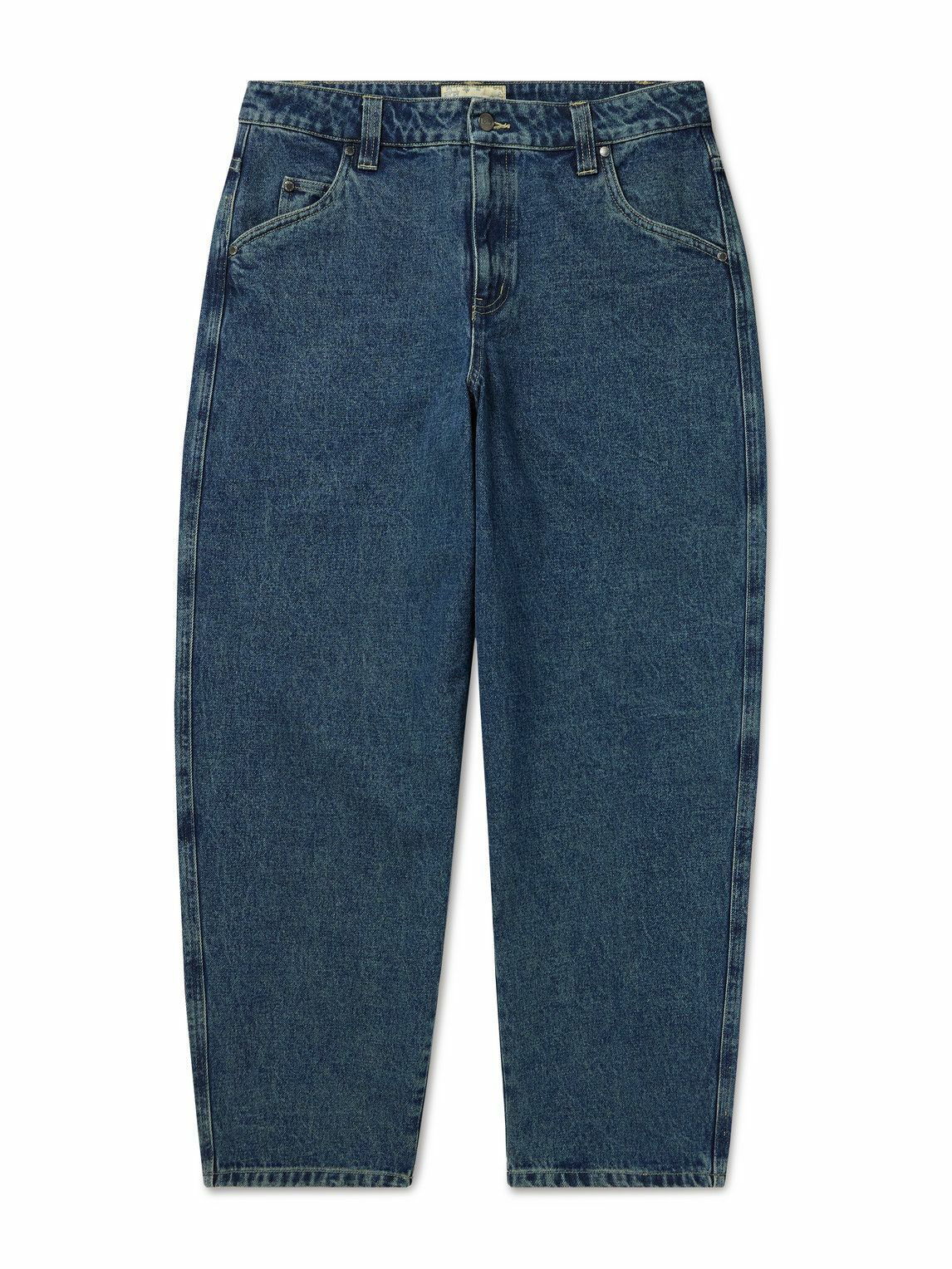 Valentino Garavani embroidered wide-leg jeans - Blue