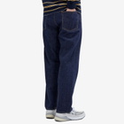 Beams Plus Men's 5 Pocket Wide Denim Jeans in Indigo