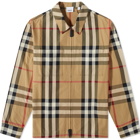 Burberry Men's Willmoore Shirt Jacket in Archive Beige Check