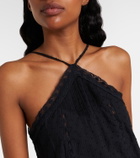 Poupette St Barth Nora crochet-trimmed cotton minidress