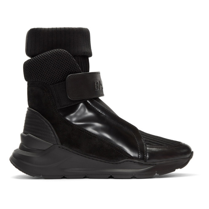 Photo: Balmain Black Sock Sneakers