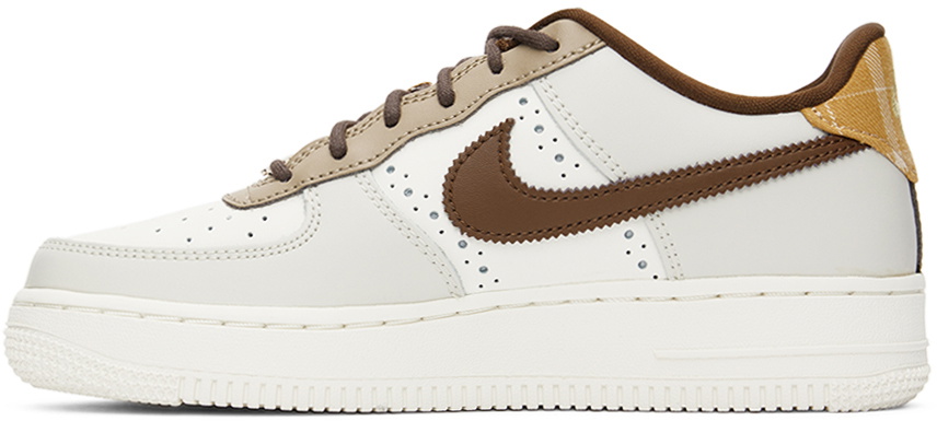 Nike Kids Brown & White Air Force 1 LV8 Big Kids Sneakers