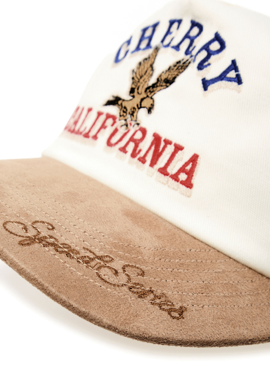 Cherry Los Angeles Speed Series Embroidered Cotton cap - White - One Size