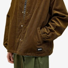 Neighborhood Men's Corduroy Coach Jacket in Olive Drab