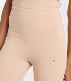 Adidas by Stella McCartney Ruched high-rise leggings