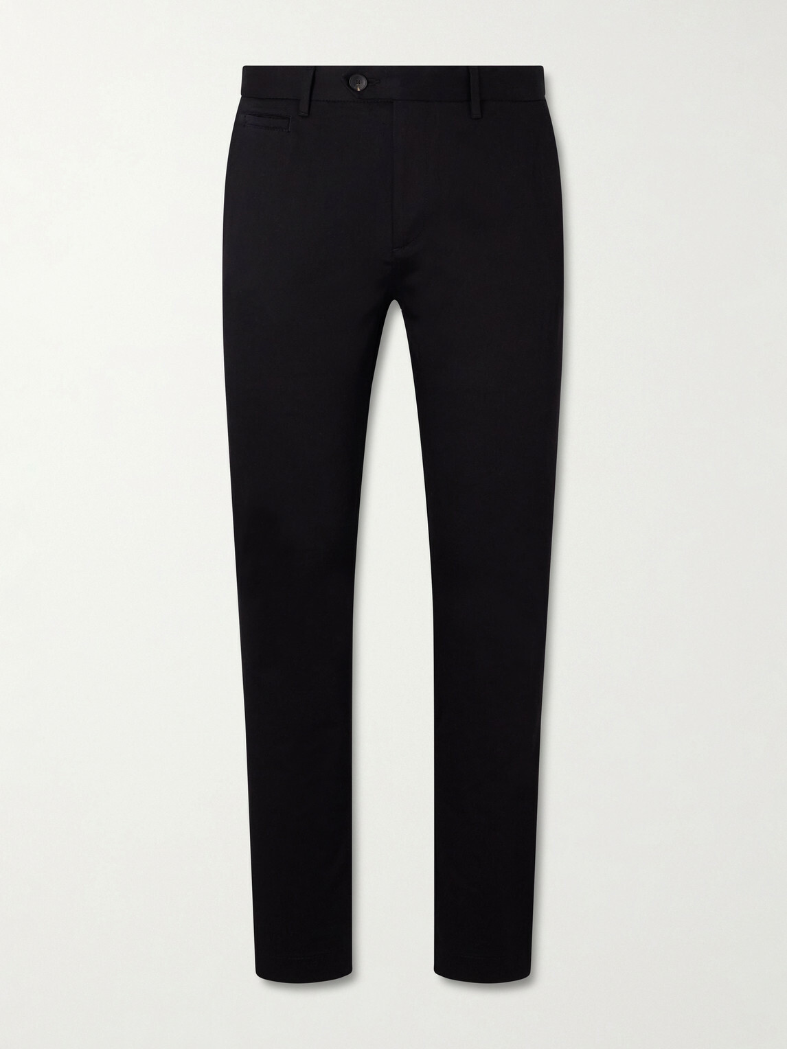 Mr P. - Samuel Straight-Leg Organic Cotton Chinos - Black