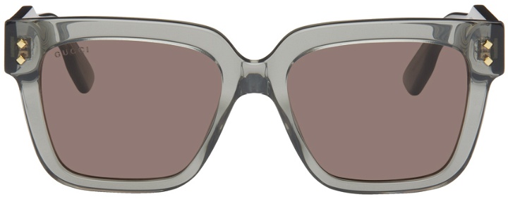 Photo: Gucci Gray Square Sunglasses