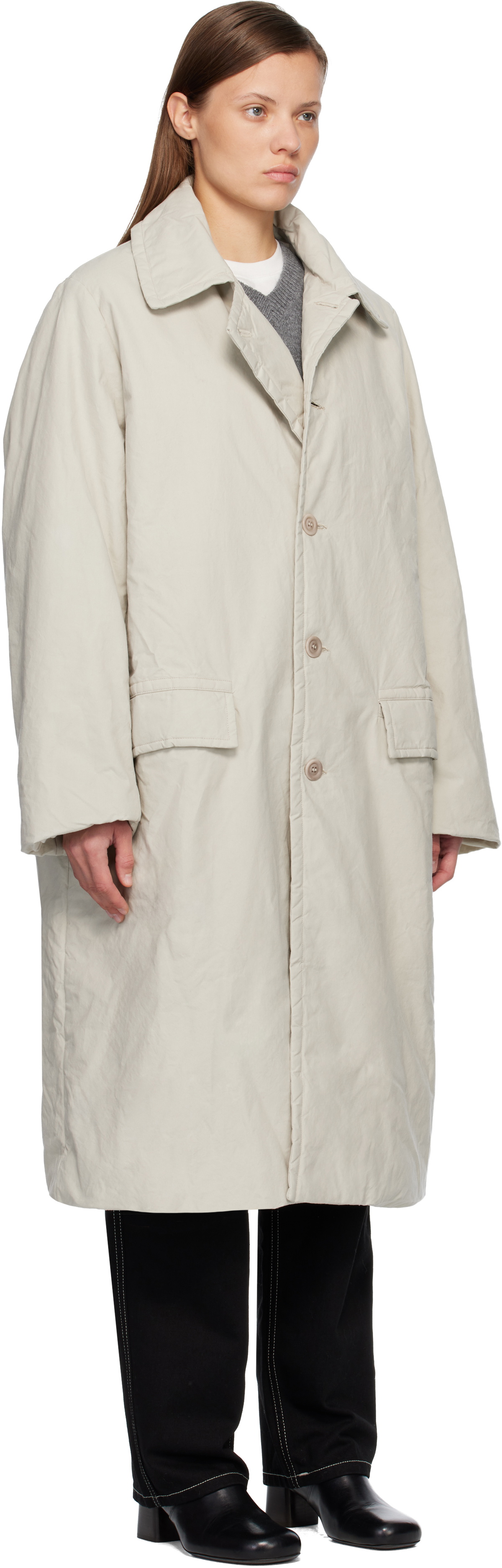 CASEY CASEY Beige Milu Coat
