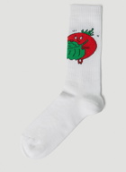 Sky High Farm Workwear - Tomatoes Socks in White