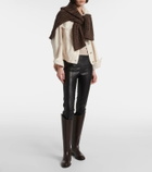 Brunello Cucinelli Leather slim pants