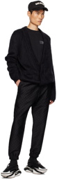 Balmain Black Brushed Cardigan