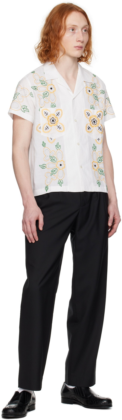 Bode White Buttercup Shirt