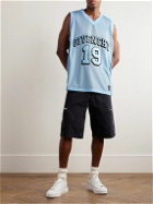 Givenchy - Logo-Embroidered Mesh Tank Top - Blue