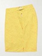 Orlebar Brown - Setter Slim-Fit Mid-Length Printed Recycled Swim Shorts - Yellow