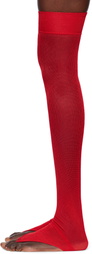 Julie Kegels Red Thong Socks