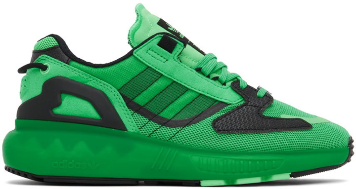 Photo: adidas Originals Green ZX 5K Boost Sneakers