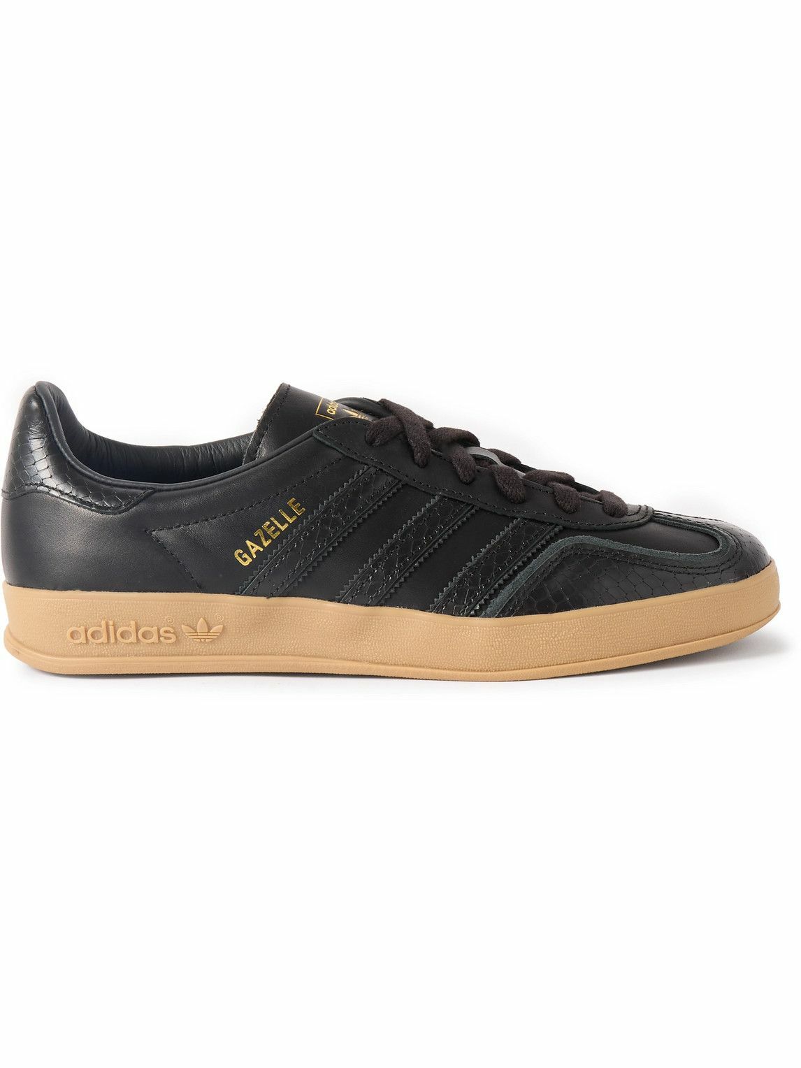 Adidas originals gazelle og leather black online