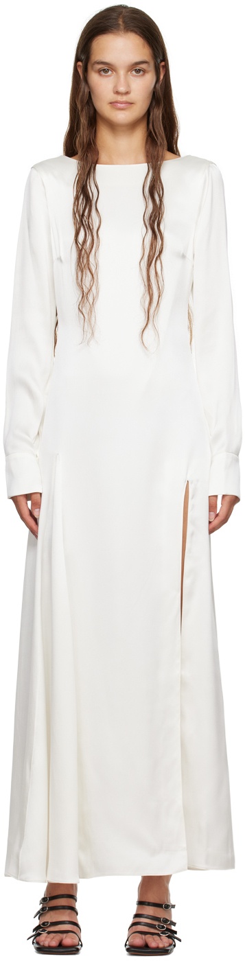 Photo: BITE Off-White Low Back Midi Dress