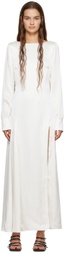 BITE Off-White Low Back Midi Dress