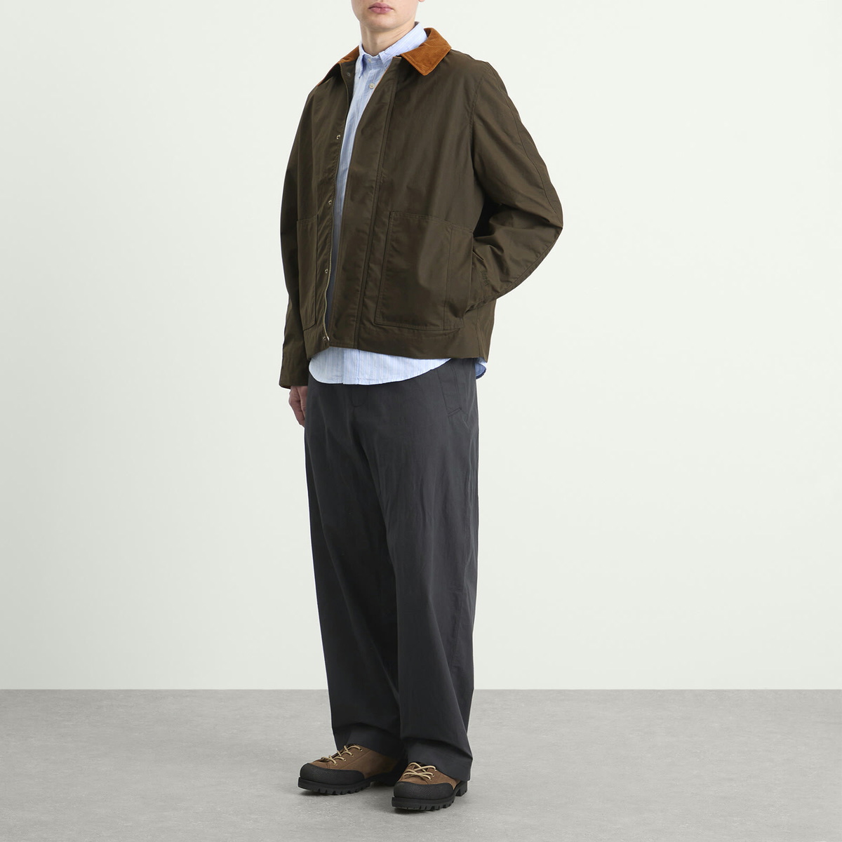 Foret Men's Aspen Oilskin Jacket in Army