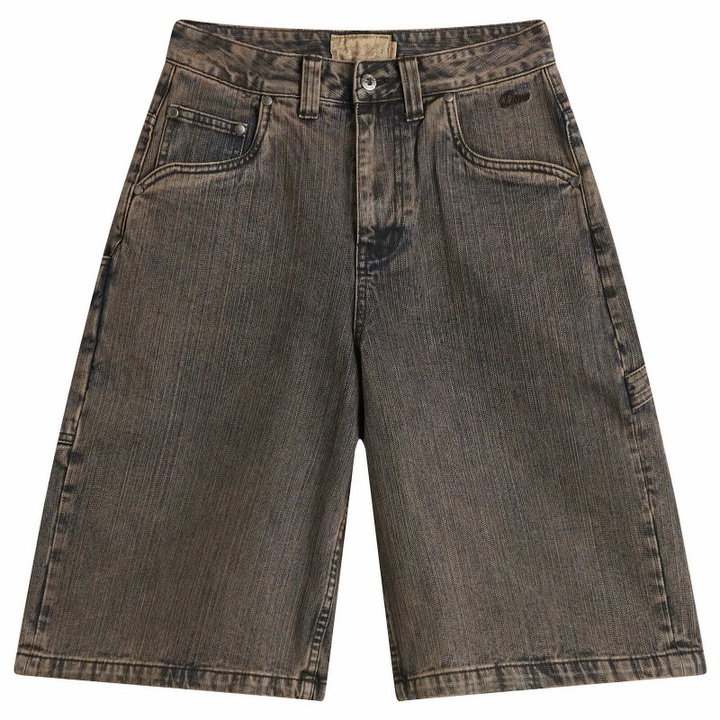 Photo: Dime Women's Denim Shorts in Premium Brown