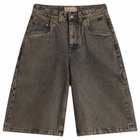 Dime Women's Denim Shorts in Premium Brown