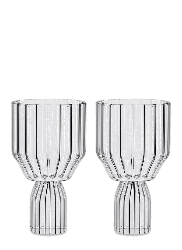 Photo: Set of Two Margot Red Wine Goblets in Transparent