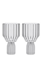 Set of Two Margot Red Wine Goblets in Transparent
