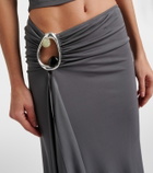 Christopher Esber Orica embellished jersey maxi skirt
