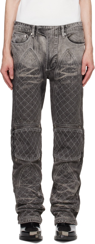 Who Decides War by MRDR BRVDO Blue Anti-666 Logo Jeans WHO DECIDES  