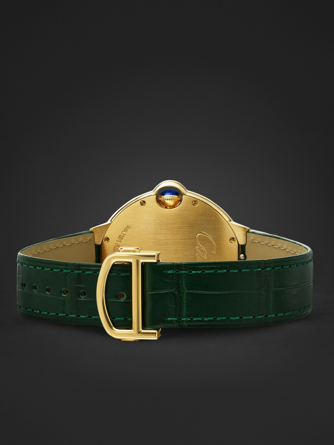 Cartier - Ballon Bleu de Cartier Automatic 40mm 18-Karat Gold and Alligator Watch, Ref. No. CRWGBB0062