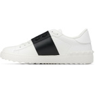 Valentino Garavani White Calfskin Open Sneakers