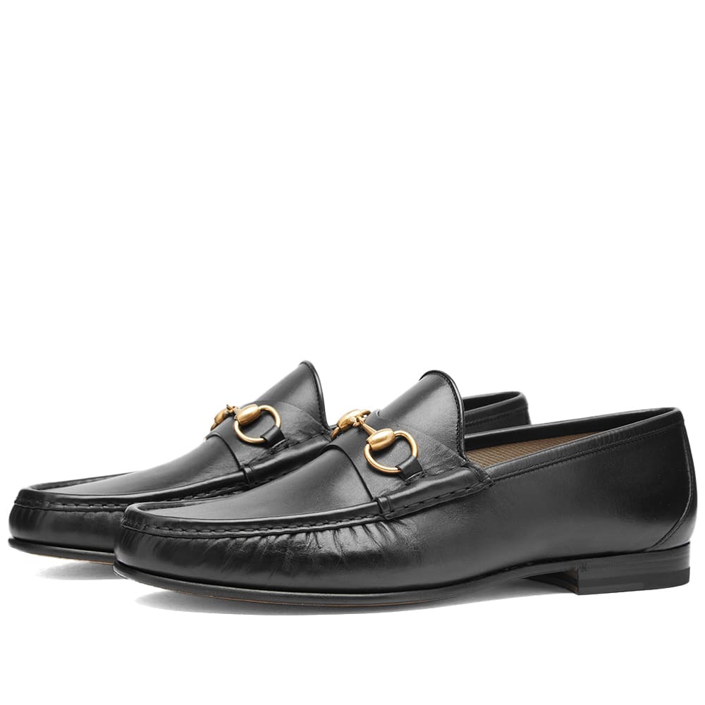 靴 GUCCI horse bit rain rubber loafers Gucci Men's Roos Classic Horse Bit Loafer in Black Gucci