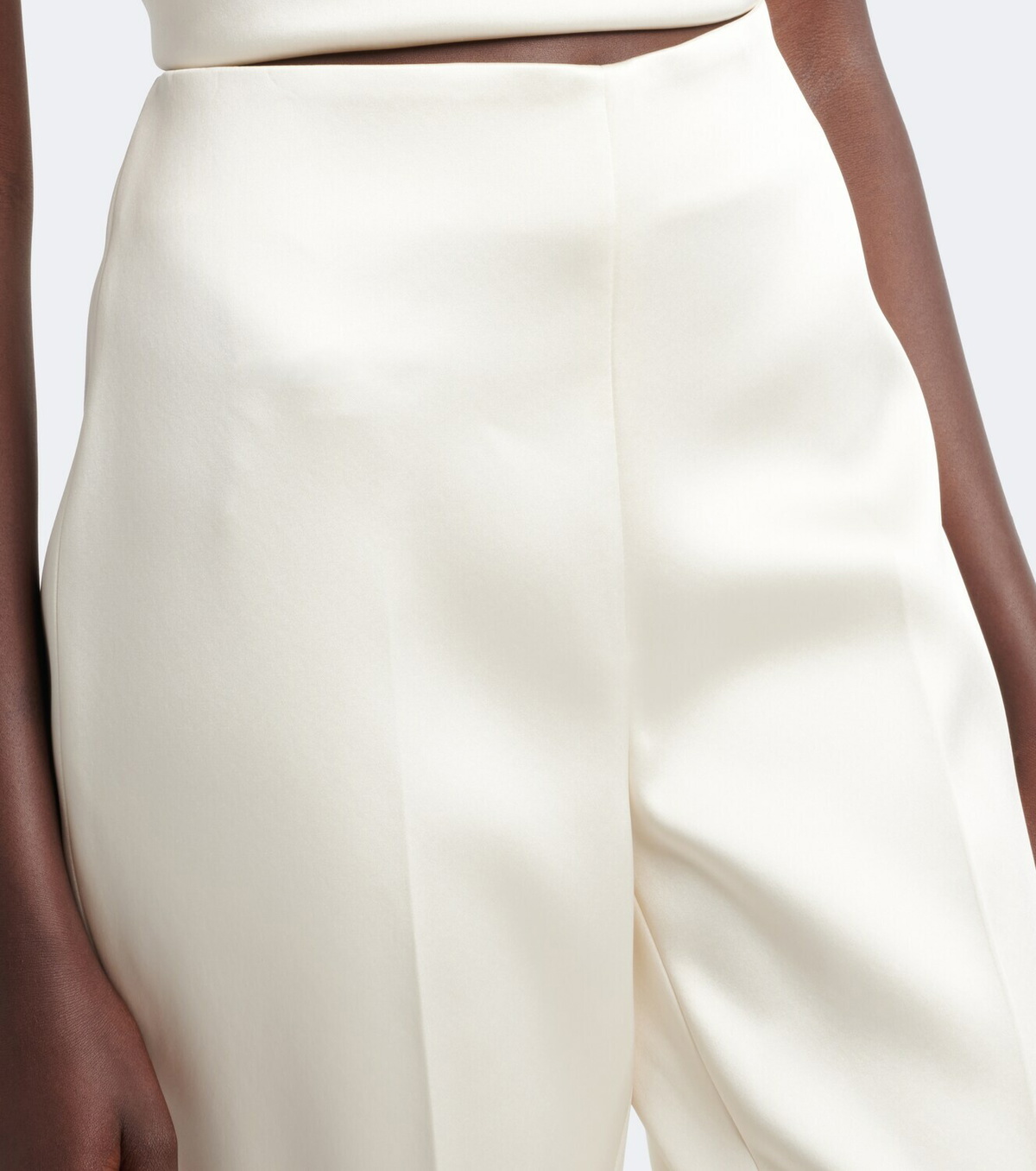 Róhe Bridal cigarette-leg satin