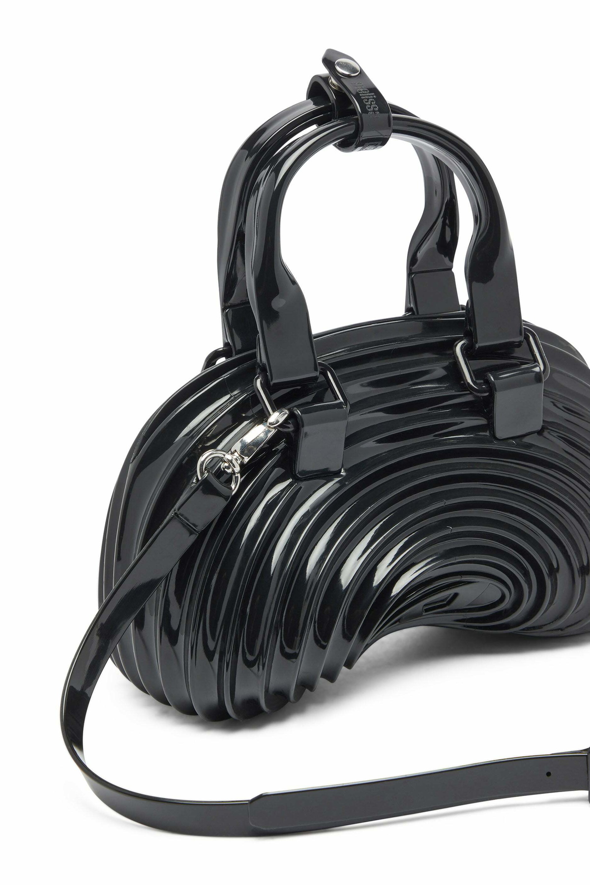 Diesel Quantum Dome - Handbag in Melflex - Crossbody Bags Womens in Black