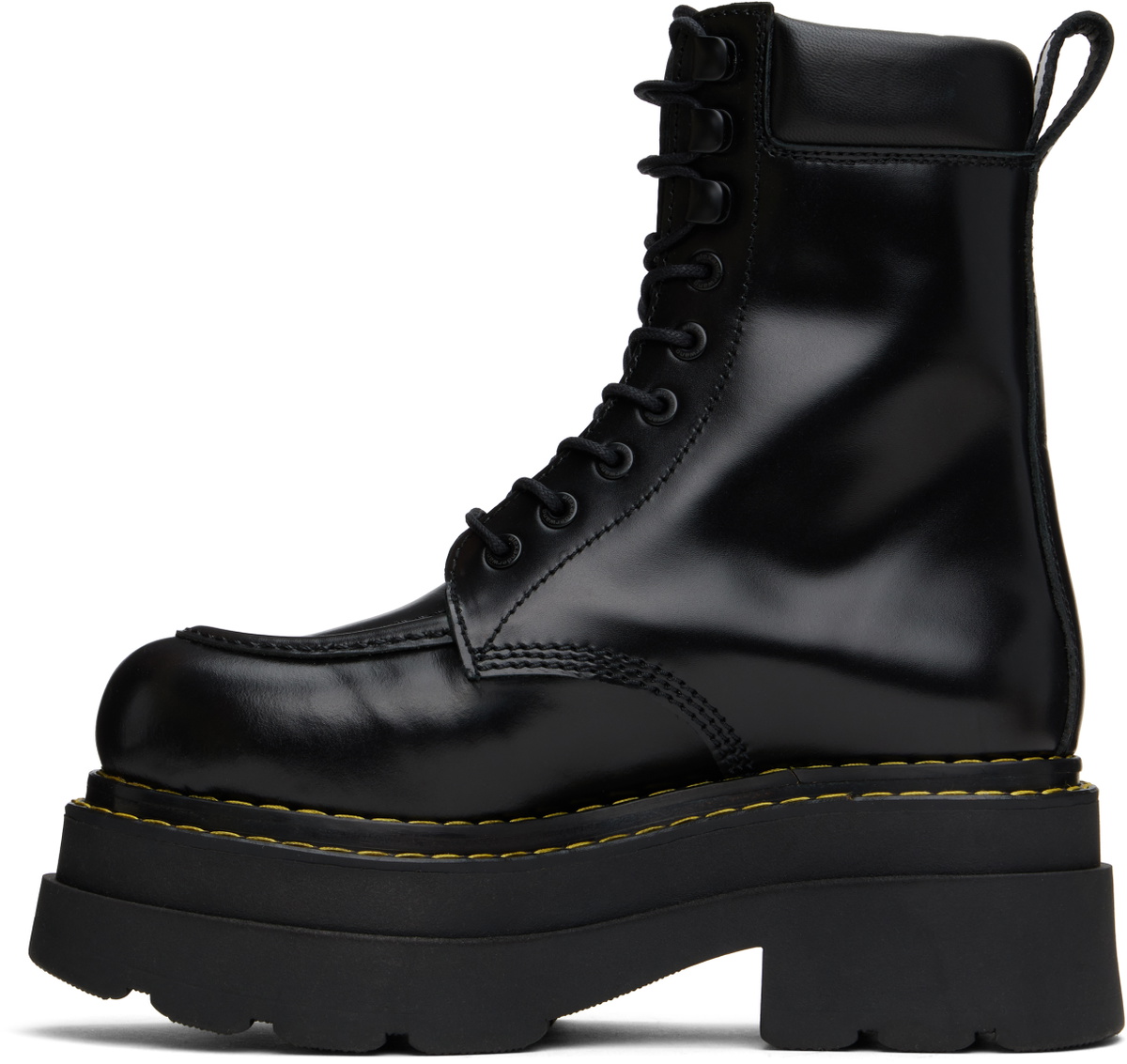 Alexander Wang Black Atlas Lace-Up Platform Boots